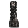thumbnail image 4 of NEW ROCK BOOTS TANK373-S1 Black Leather Unisex Combat Platform Biker Goth Shoes 37, 4 of 6