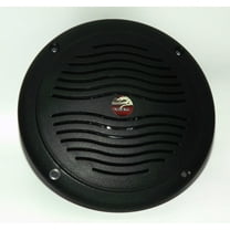 5" Black Dual Cone Waterproof Marine Speaker - Round Integral Grill Spa RV Boat