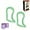 Green, variant on Yoga Ring for Leg Calves, Stretch Resistance Training Support Massage for Neck, Back, Leg, Calf, Strengthen Chest, Thighs, Arms, Abdominal Core, 2025 New Fitness Circle Fitness Trainer