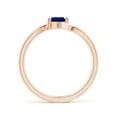 thumbnail image 2 of ANGARA Natural Bypass Pear-Shaped Blue Sapphire Ring in 14K Rose Gold for Women (Size-5x4mm) | September Birthstone, Birthday, Anniversary, Jewelry Gift for Women | Natural Blue Sapphire Ring, 2 of 9