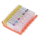 thumbnail image 4 of Juego De Cartuchos De Tinta De Recarga, Cartucho De Tinta De Impresora De 6 Colores PP, Impresión Transparente Recargable, Sin Fugas, Seguro Con Chip Permanente Para El Hogar, 4 of 8