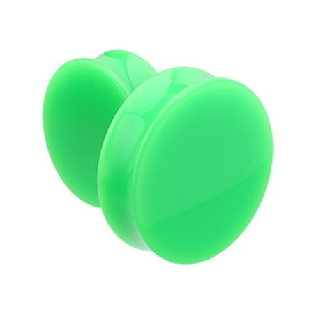 

Supersize Neon Colored Acrylic Double Flared Ear Gauge Plug