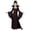 酒红色, variant on Halloween Girls' Gothic Medieval Retro Long Sleeve Floor-Length Party Witch Dress with Elegant Tie-Up Stand Collar&Bell Sleeves|Ruffled Hem&Dark Burgundy/Lace-like Pattern Renaissance Themed Events