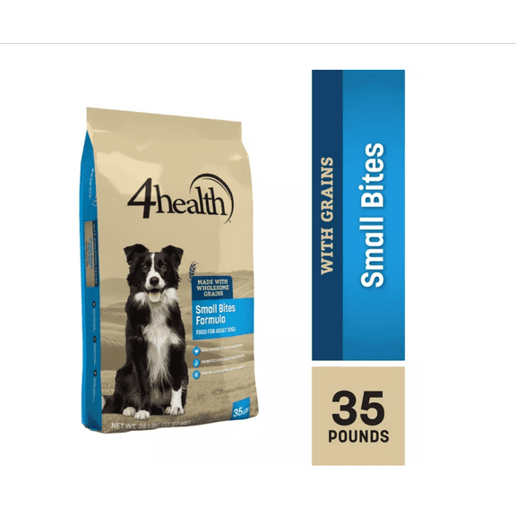 4health with Wholesome Grains Small Bites Adult Chicken Formula Dry Dog Food 35 lb