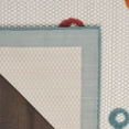 thumbnail image 3 of Nourison Aloha Turtle Coastal Flatweave High-Low Indoor Outdoor Area Rug Teal Multi 6' x 9', 3 of 10