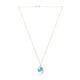 thumbnail image 5 of Juego de aretes y cadena con dije corte DeArt ZVEZDA plata mexicana ley .925 Aurora Boreal, 5 of 5
