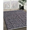 thumbnail image 3 of Ahgly Company Machine Washable Indoor Square Abstract Lavender Purple Area Rugs, 6' Square, 3 of 7