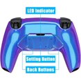 thumbnail image 7 of eXtremeRate Chameleon Purple Blue Programable RISE4 Remap Kit Upgrade Board & Redesigned Back Shell & 4 Back Buttons for ps5 Controller BDM-030/040, 7 of 7