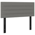 thumbnail image 2 of vidaXL LED Headboard Dark Gray 39.4"x2"x30.7"/34.6" Fabric, 2 of 59