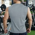 thumbnail image 4 of Njagoc3 Mens Sleeveless Solid Color Tank, Classic Crew Neck, Soft Polyester, Daily Casual & Gym Vest, 4 of 6