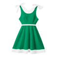 thumbnail image 4 of Curuila Children Girls Dress Sleeveless Solid Color Crew Neck For School Comfort Dresses Size 3-4 Years, 4 of 4