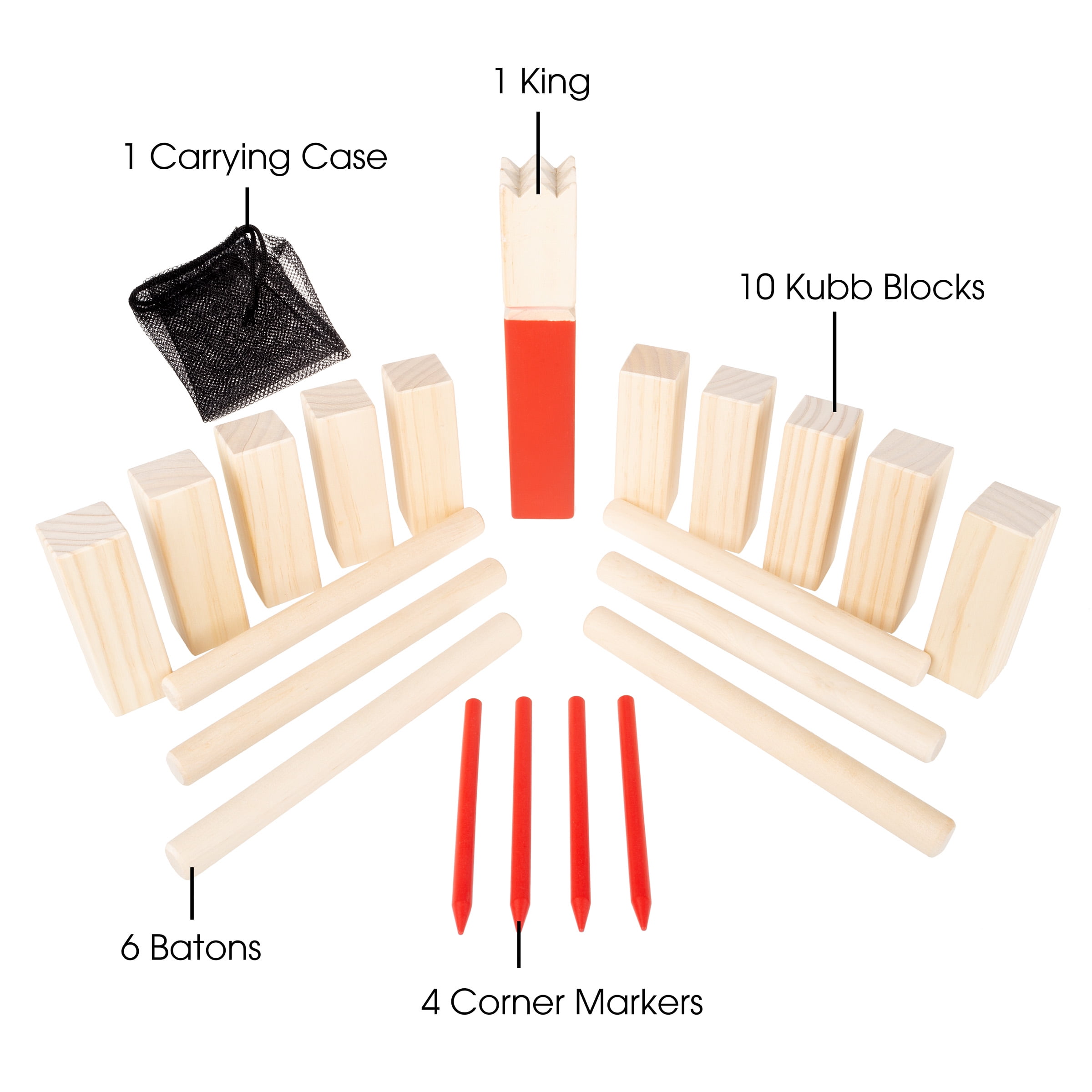 Kubb Game Regulation Set