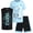 Light Blue/Black Bear, variant on Boys Active Shorts Set Boys Graphic Tee Tank Tops and Basketball Shorts Outfit Set