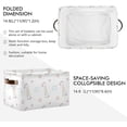 thumbnail image 3 of Coolnut Cartoon Giraffe Storage Basket Foldable Storage Bin, Canvas Rectangular Storage Basket with Leather Handles for Home Closet & Office Decor Gifts, 3 of 7