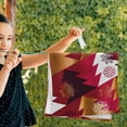 thumbnail image 5 of Red Xmas Tree Hand Towels 2 PCS, Abstract Geometric Kitchen Towel Ultra Soft and Highly Absorbent,Decorative Fingertip Face Towel for Bathroom Hotel, 28.3"x14.4", 5 of 5