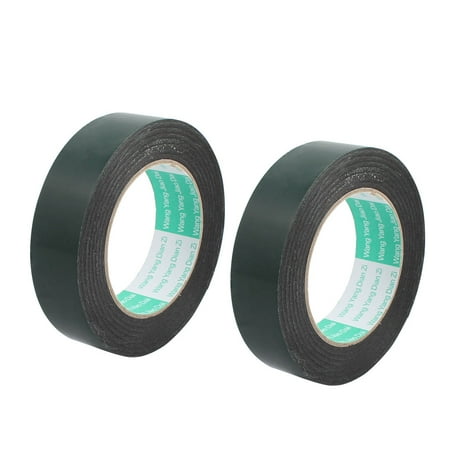 2 Pcs 30mm x 0.5mm Double-sided Self Adhesive Shockproof Sponge Foam Tape 10m