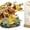 Golden Cicada, variant on SKQIT Insect Flower Series Block Art Desktop Decorations: Tiger Butterfly, Orchid Mantis, Honeybee & Cicada Shell - Nature-Inspired Collectibles