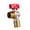 Red, variant on Ywmsfl Hot/Cold Water Shut Off Valves 1/2inch Turn Angle Stop Valves Plumbing Fitting