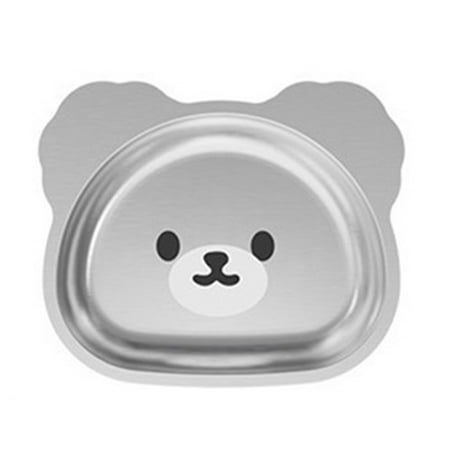 

FaLX Kid Dining Plate - Shock-proof Heat Resistant Stable Bottom Reasonable Food Intake Cartoon Print Food Grade Dinner Plate Home Supply