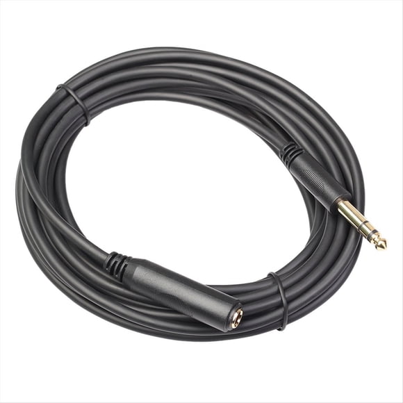 1/4 TRS 6,35 mm Macho A 6,35 mm Hembra Cable de Extensión Estéreo Cable de Extensión de Auriculares Chapado en 180 cm
