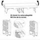 thumbnail image 5 of HOMYLIN Cama Plegable con colchón, Cama de Adultos abatible Metal Individual,96 * 190cm portatil Plegable para Invitados con colchón de Espuma viscoelástica y Marco de Metal Resistente sobre, 5 of 6