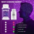 thumbnail image 5 of Apex Neuro Elite Capsules – ApexNeuro Elite Natural Blend Memory Focus Support Supplement, 5 Pack, 300 Capsules, 5 of 7