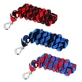 thumbnail image 4 of Cable de Cuerda de Poliéster Ecuestre Sunnimix con Broche de Toro Cuerda de plomo ecuestre trenzado Rojo + Negro 3 Tamaños a Elegir, 4 of 8