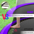 thumbnail image 6 of FIZITI 16FT Trampoline with Basketball Hoop, Enclosure Net, Light, Sprinkler, Socks, 2000LBS Outdoor Heavy Duty Round Trampoline for 6-8 Kids Adults,Purple, 6 of 10