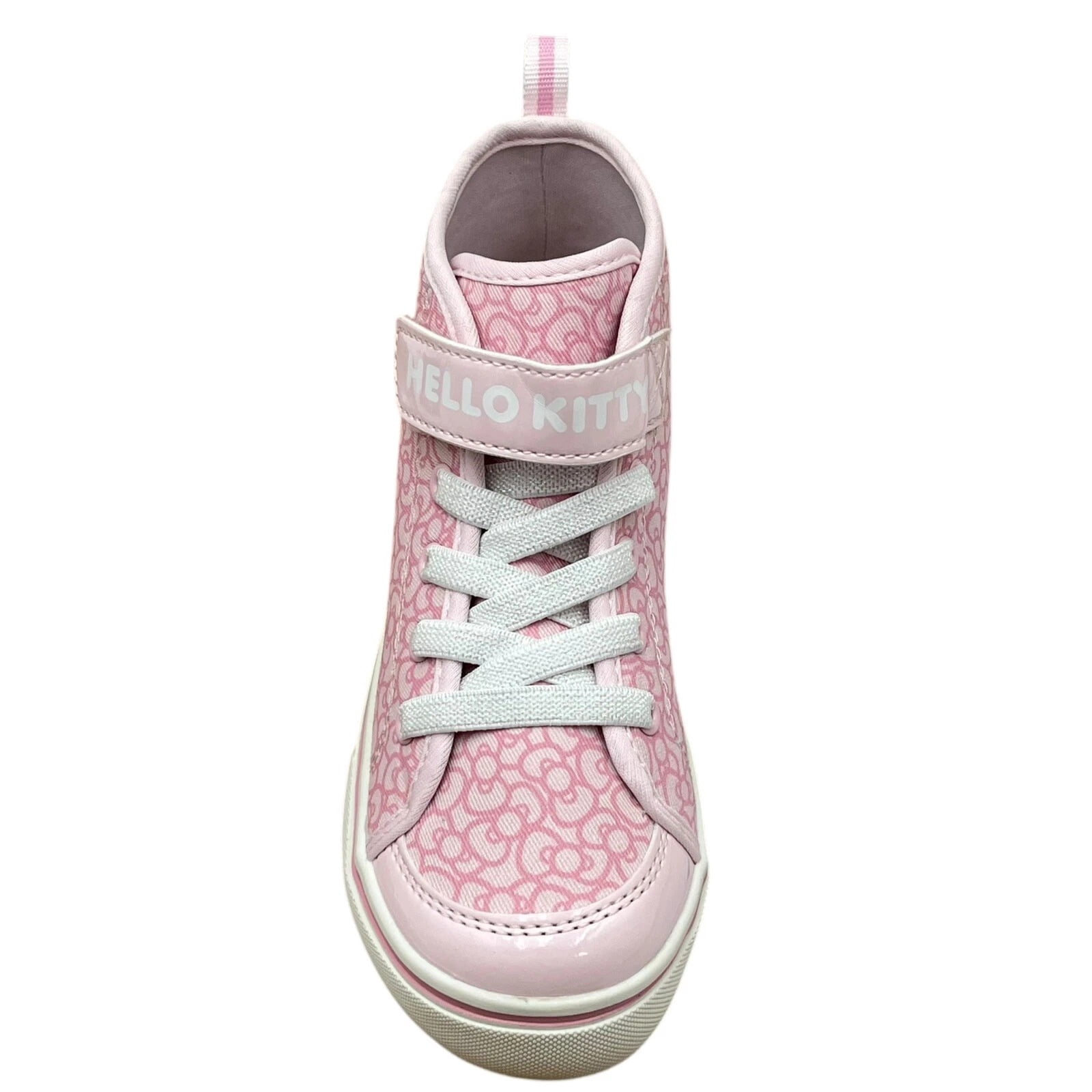 Hello Kitty Youth Girls High Top Slip-on Sneaker Size 2Y Pink-White Lightweight
