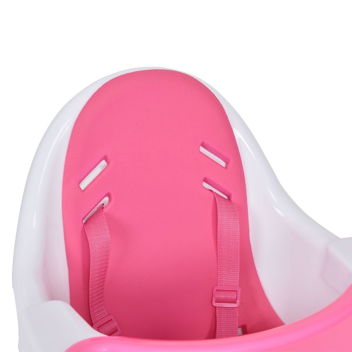 Costway Pink Pedestal Baby High Chair Infant Durable Feeding Dining Costway Pink Pedestal Baby High Chair Infant Durable Feeding Dining Table Safety Seat Com