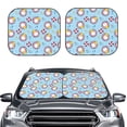 thumbnail image 2 of Haiem Gnome Pool Party Car Windshield Sun Shade (2 Pieces) Foldable Windshield Sun Shade Car Accessories for Truck SUV Pickup-Small, 2 of 7
