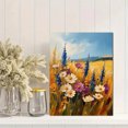 thumbnail image 2 of Qisvanset Framed Canvas Wall Art, 12x16 Inch Wildflower Golden Meadow Summer Nature Wall Art, 2 of 5