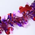 thumbnail image 3 of Valentines Day Garland 10FT/16.4FT/33FT/50FT Valentines Day Decor Red Heart Tinsel Garland Metallic Glitter Hanging Garland Valentines Decorations for Home Mantel Indoor Outdoor Wedding Galentines Pa, 3 of 8