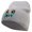 Grey, variant on Lucky Boy Embroidered 8 inch Acrylic Short Blank Beanie - White OSFM