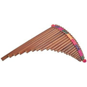 Panpipes 23 Canes 3-Octave Music Handcrafted Peruvian Bamboo Brown Artistic New