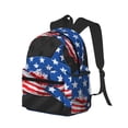thumbnail image 2 of Lsque Shark With USA Flag Classic Casual Backpack - Large Capacity Water-Resistant Backpack for School, Work, Travel, and Outdoor Activities, 2 of 8
