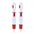 thumbnail image 2 of VEFSU Set Of 2 Mini 4 In 1 Multi Colored Ink Ballpoint Pen with Keychain,Retractable Shuttle Pens with Carabiner Clip,Multi Colored Pens for Nurses,Stocking Stuffer Gifts, Party Favors, 2 of 6