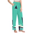 thumbnail image 2 of FORMRS Women's Pajama Pants with Pockets Soft Comfy Loungewear Sleep Bottom, Sizes S-2XL, Green Cat, 2 of 8