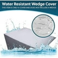thumbnail image 2 of Sleep Jockey Waterproof Bed Wedge Pillow Cover - 25x24x12 - Ultrasoft Wedge Pillow Case Cover with Zipper - Fits Most Full Size Sleep Wedges - Easy Care and Long Lasting, 2 of 8