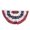Red, variant on Musol Hanging Fan Flag Independence Day Bunting Semi Circle American Flag Patriotic Flag Bunting Us Half Fan Banner Pleated Fan Flag Usa Flags Fan America Flag Sector Banners