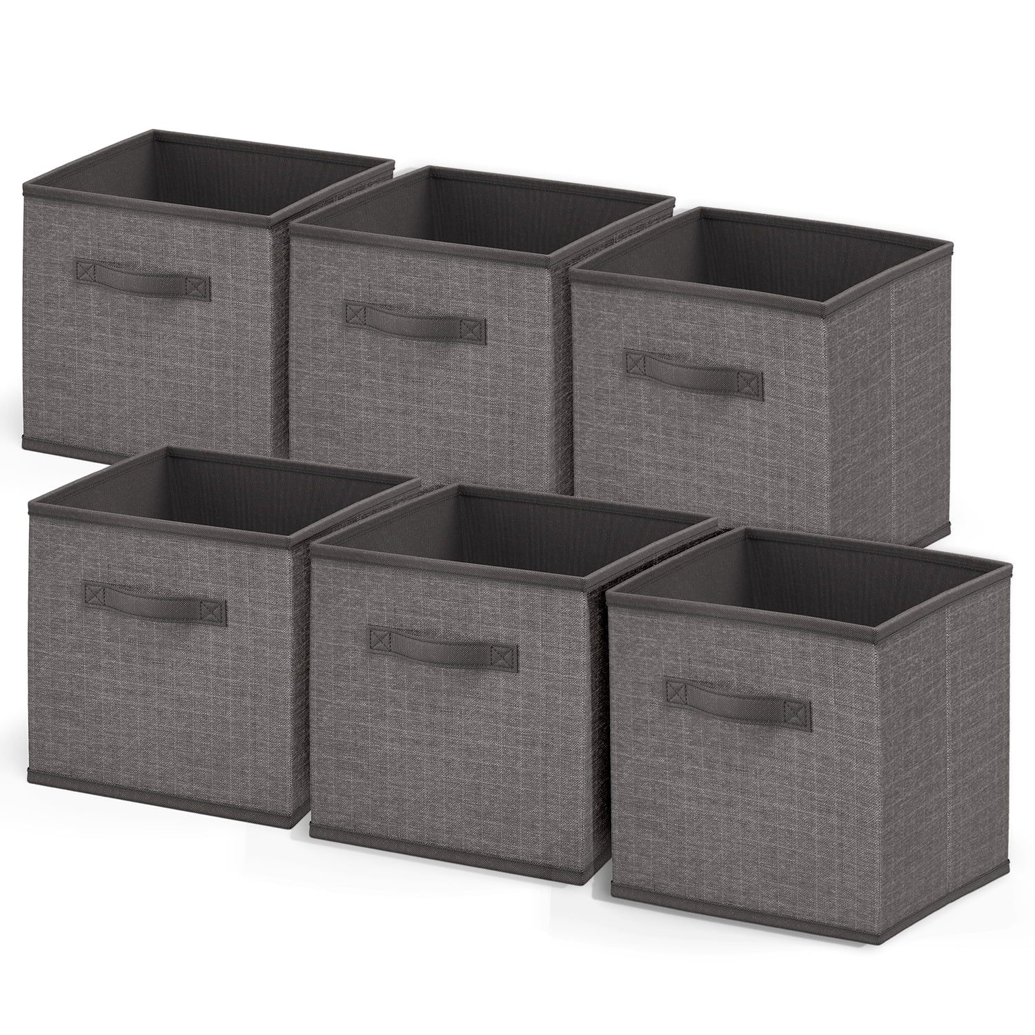 Clara Clark Cube Storage Bins, 11" Cube Storage Organizer, 6 Pack.