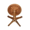 thumbnail image 4 of 30" Round Solid Wood Counter Height Pedestal Dining Table in Distressed Oak by International Concepts, 4 of 7