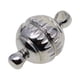 thumbnail image 3 of 10 conectores de cierre magnético vintage de 8 mm con forma de bola redonda grabada para joyería Plata, 3 of 9