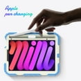thumbnail image 2 of for iPad mini 6th Gen 8.3" 2021, Heavy Duty Shockproof Protective Case with PET Screen Protector, Stylus Holder, Stand and Hand/Shoulder Strap 3 Layer Multi-Functional Cover, Blue, 2 of 10