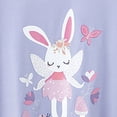 thumbnail image 4 of ZHANGDER Summer Toddler Girl Clothes 1T 2T 3T 4T 5T T-Shirt Tee Tops + Shorts Short Sleeves Cute Outfits Set 2 Pieces Shorts Set, Pink 5-6T, 4 of 7