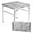 Silver, variant on Small Folding Table, Easy for Storage, Compact and Portable Picnic Table for Grill, Outdoor Camping, Garden, Patio, Dining, BBQ, Party, Market, 2Ft (Small, Black)