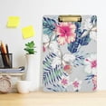 thumbnail image 6 of 12.5"x9" Tropical Floral Clipboards, Standard A4 Letter Size Nursing Clipboard with Low Profile Metal Clip Decorative Clip Board for Office Supplies,Silver, 6 of 7