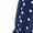 Blue, variant on Women'S Casual Plus Size Polka Dots Dress Summer Short Sleeve V Neck Loose Tiered Maxi Dresses Green XL