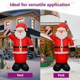 thumbnail image 4 of vidaXL Christmas Inflatable Santa Claus 8 ft, 4 of 5