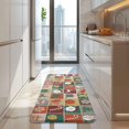 thumbnail image 4 of Multicolor Christmas Pattern Kitchen Rug Mat,Kitchen Runner Rugs Non Skid Washable,Decorative Kitchen Floor Mats for Kitchen,Sink,Laundry,17"x47.2", 4 of 7